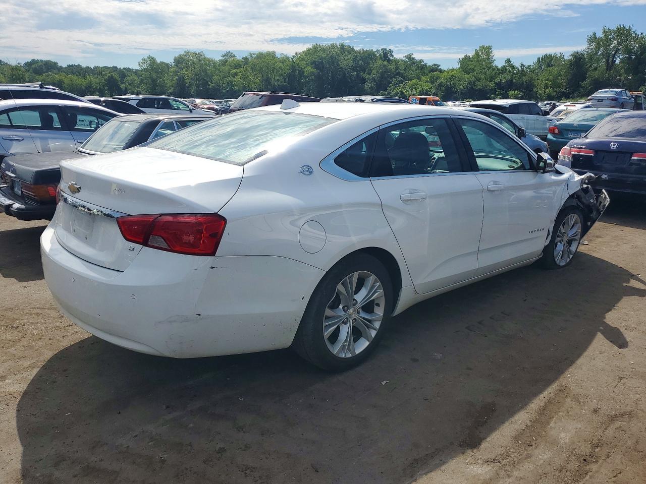 2014 Chevrolet Impala Lt White vin: 1G1115SL2EU144034
