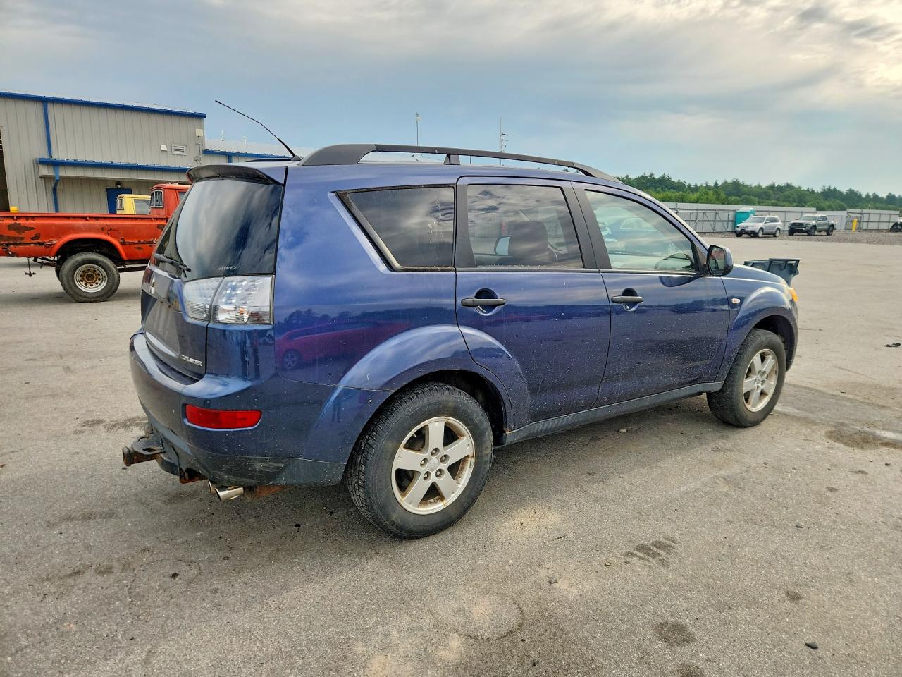 2007 Mitsubishi Outlander Ls Blue vin: JA4MT31X47U005222