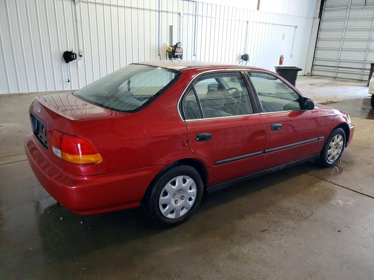 1998 Honda Civic Lx Red vin: 1HGEJ6672WL056332