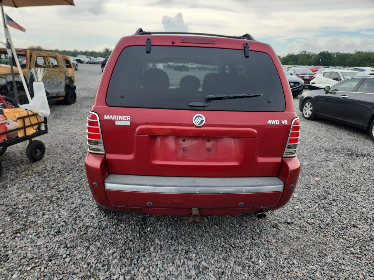 2006 Mercury Mariner Red vin: 4M2CU57136KJ08696