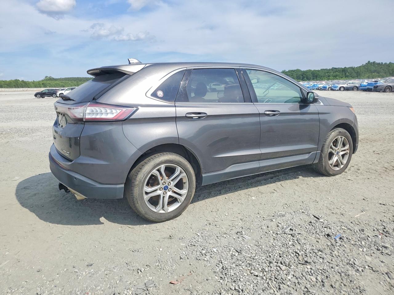 2017 Ford Edge Titanium Gray vin: 2FMPK4K92HBB12056