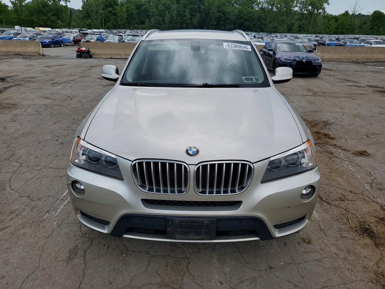 2013 Bmw X3 Xdrive28i Silver vin: 5UXWX9C53D0A32482