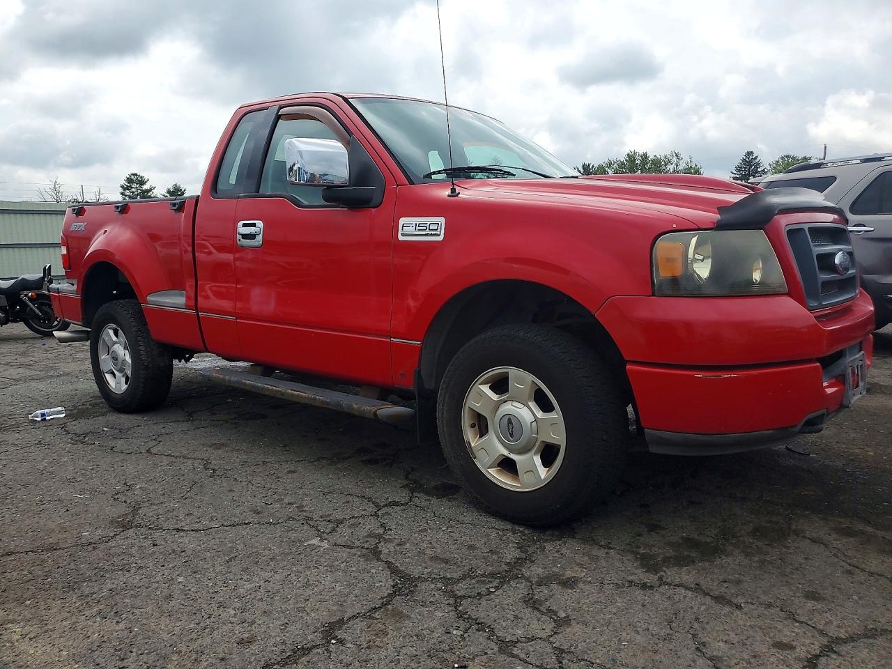 2004 Ford F150 Lariat Red vin: 1FTRF04W14KB28598