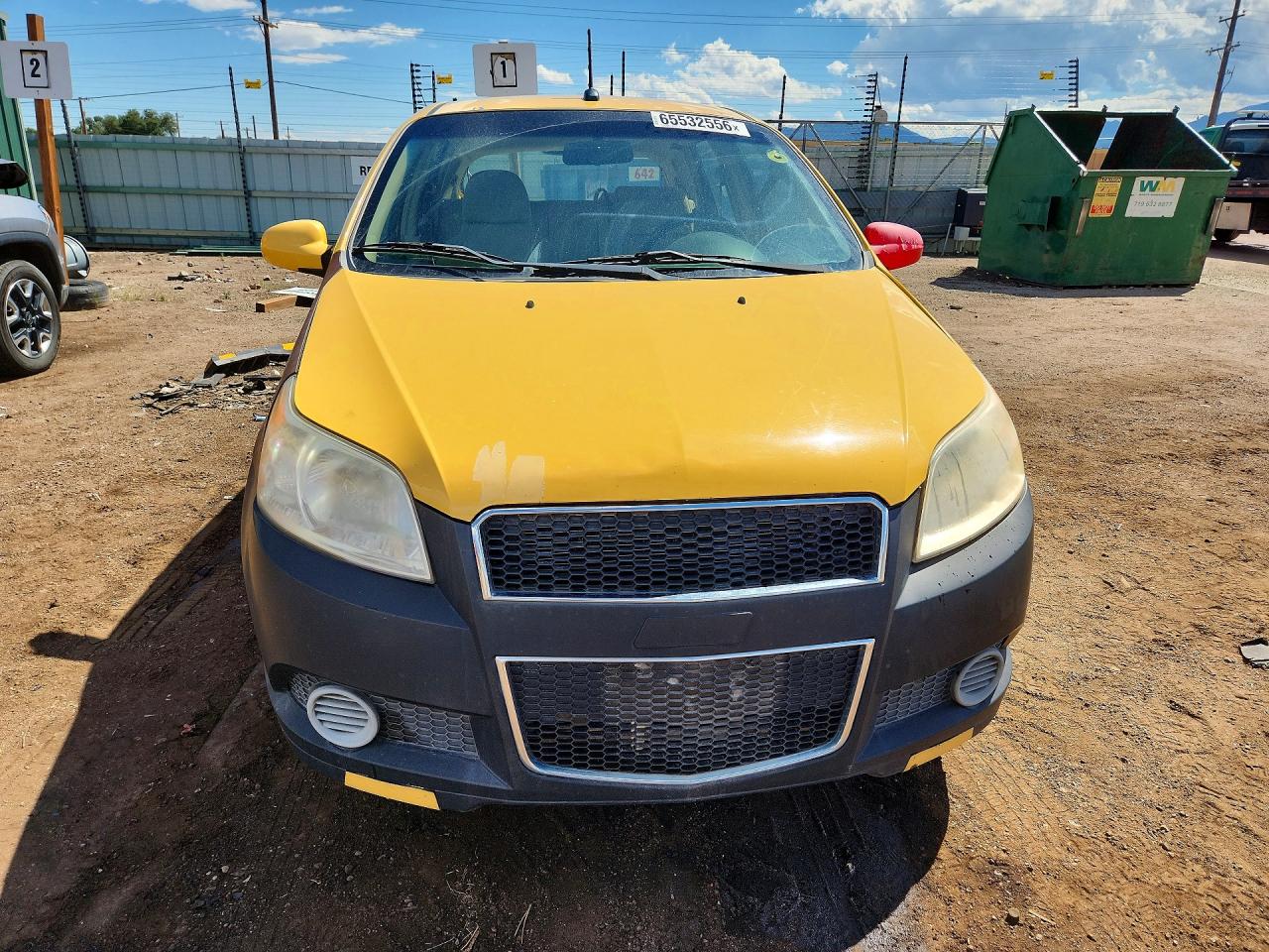 2010 Chevrolet Aveo Ls Yellow vin: KL1TD6DE7AB131997
