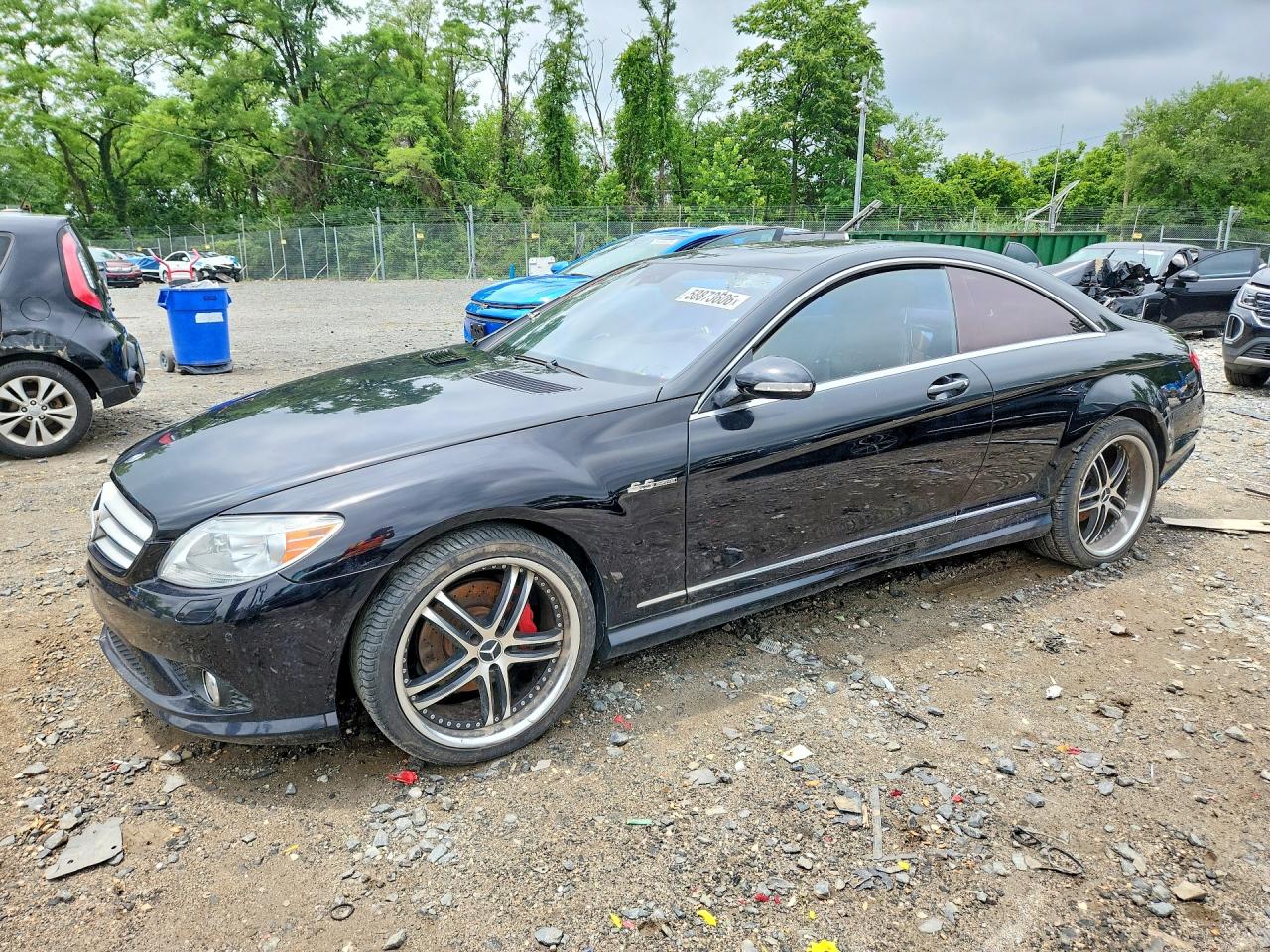 2007 Mercedes-benz Cl 550 Black vin: WDDEJ71XX7A006731
