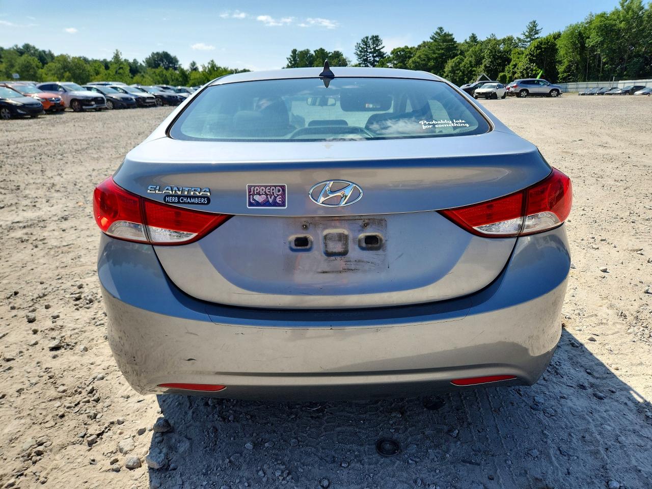 2012 Hyundai Elantra Gls Gray vin: KMHDH4AE0CU256790