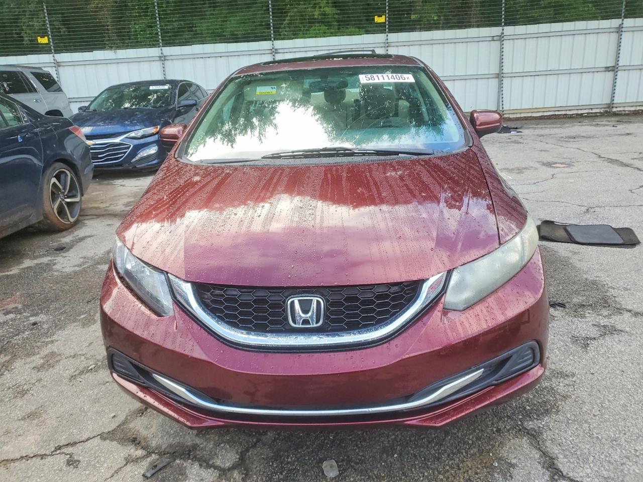 2014 Toyota Civic Ex Burgundy vin: 19XFB2F88EE033999