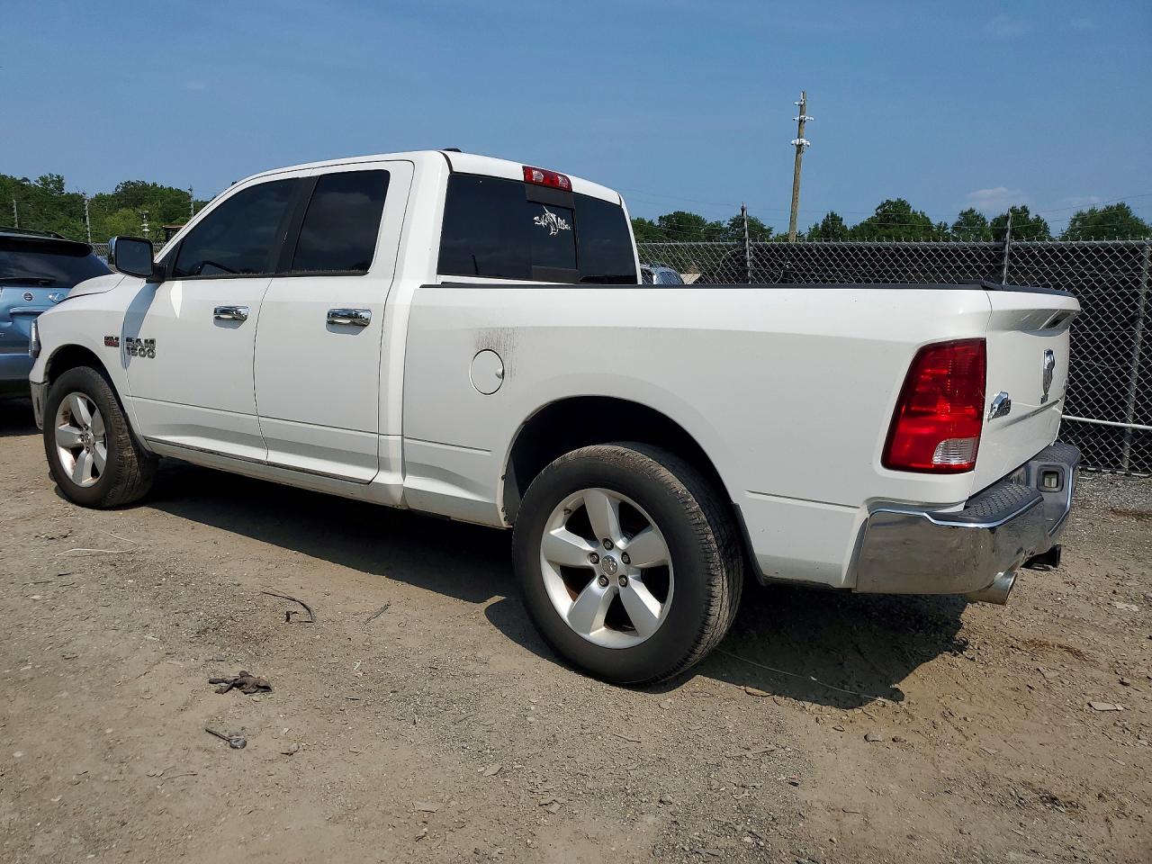 2014 Ram 1500 Slt White vin: 1C6RR7GT0ES325384