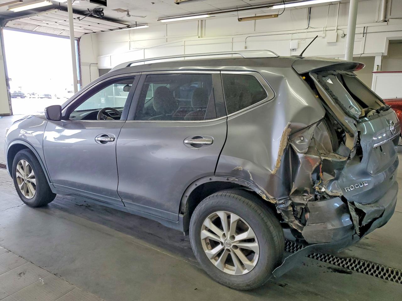 2015 Nissan Rogue Sv Gray vin: KNMAT2MT1FP501183