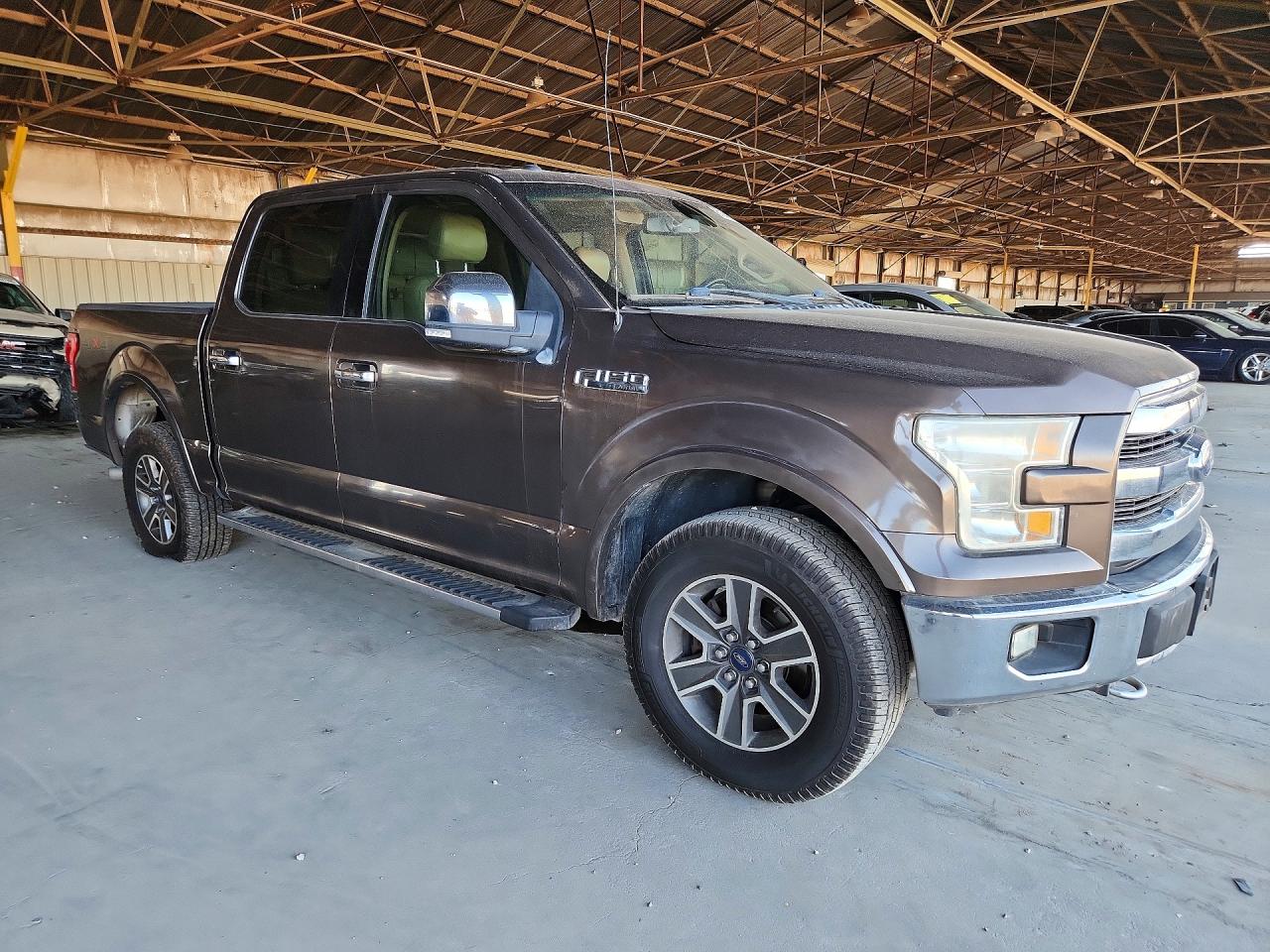 2015 Ford F150 Supercrew Коричневый vin: 1FTEW1EFXFKD19992