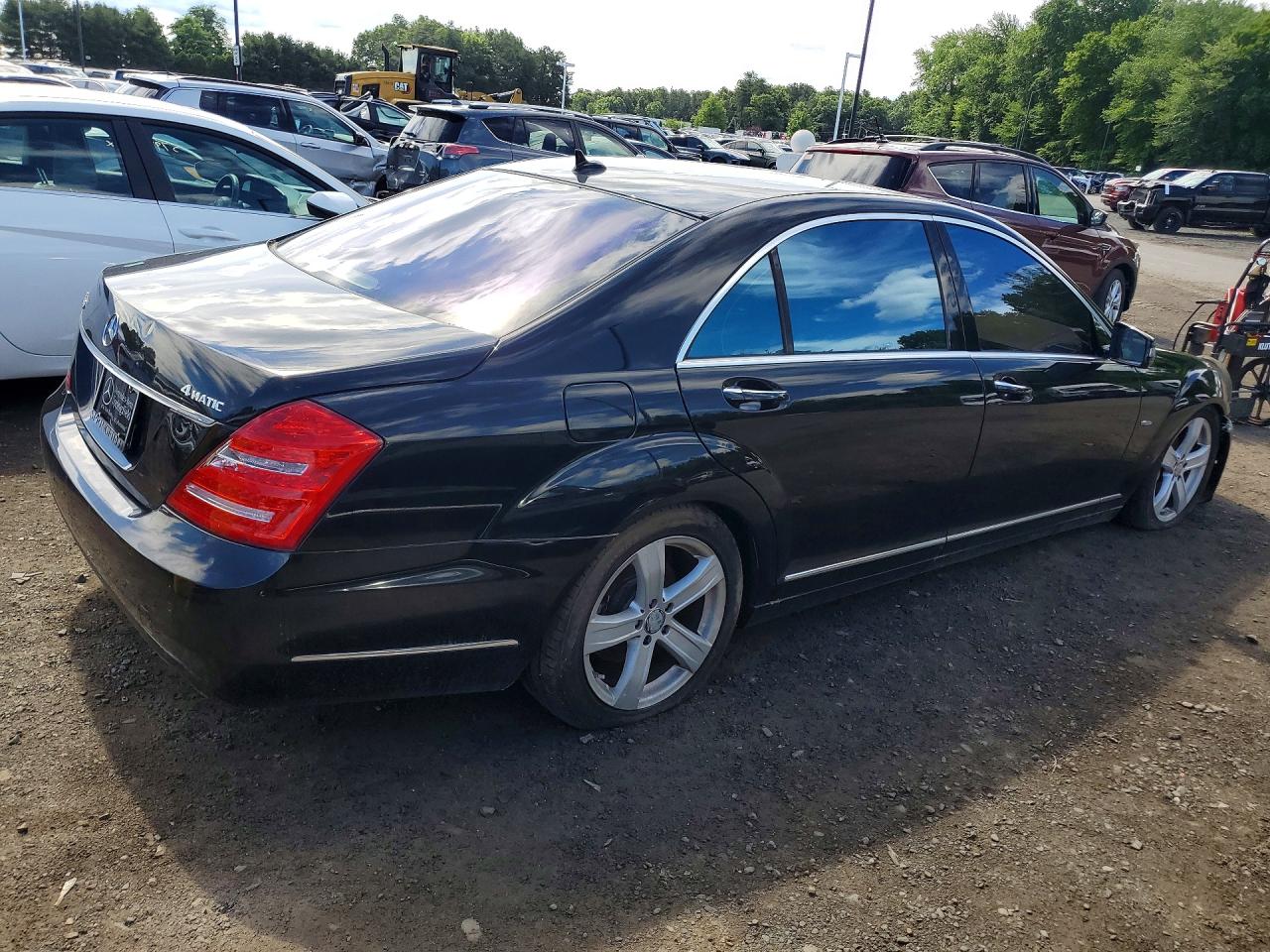 2012 Mercedes-benz S 550 4matic Black vin: WDDNG9EB4CA448665