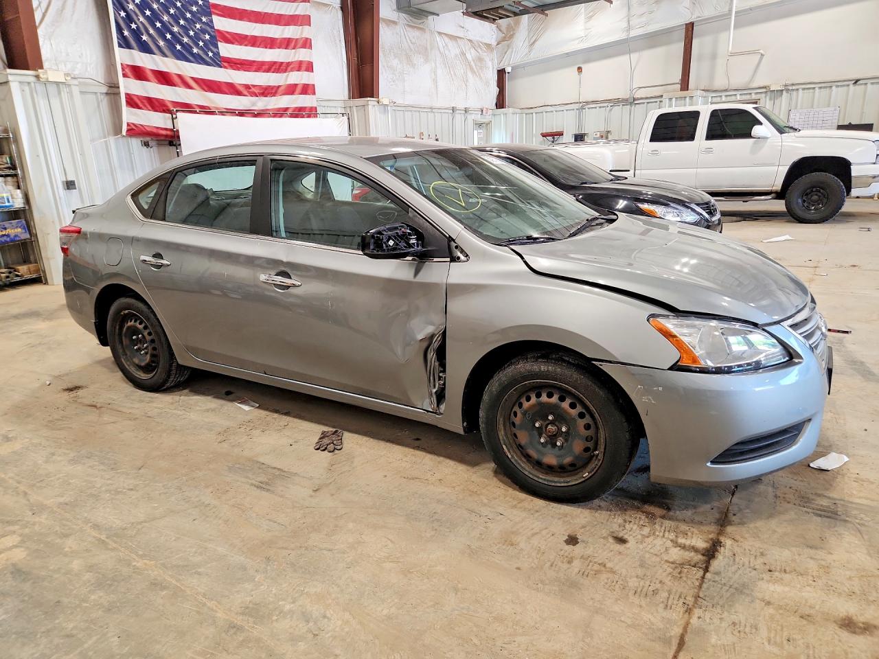 2014 Nissan Sentra Sv Gray vin: 3N1AB7AP8EY265770