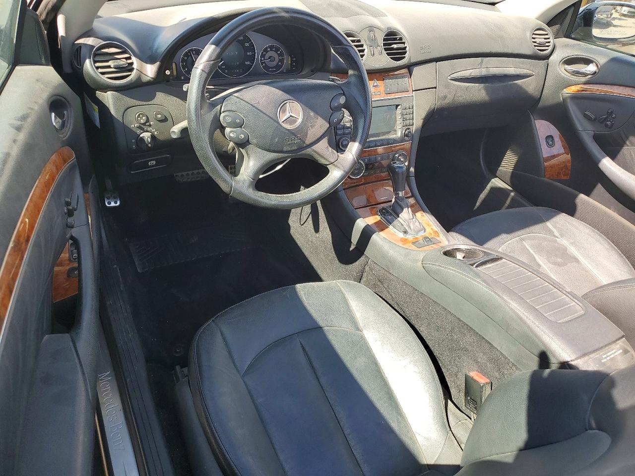 2008 Mercedes-benz Clk 550 Black vin: WDBTK72F38T092974