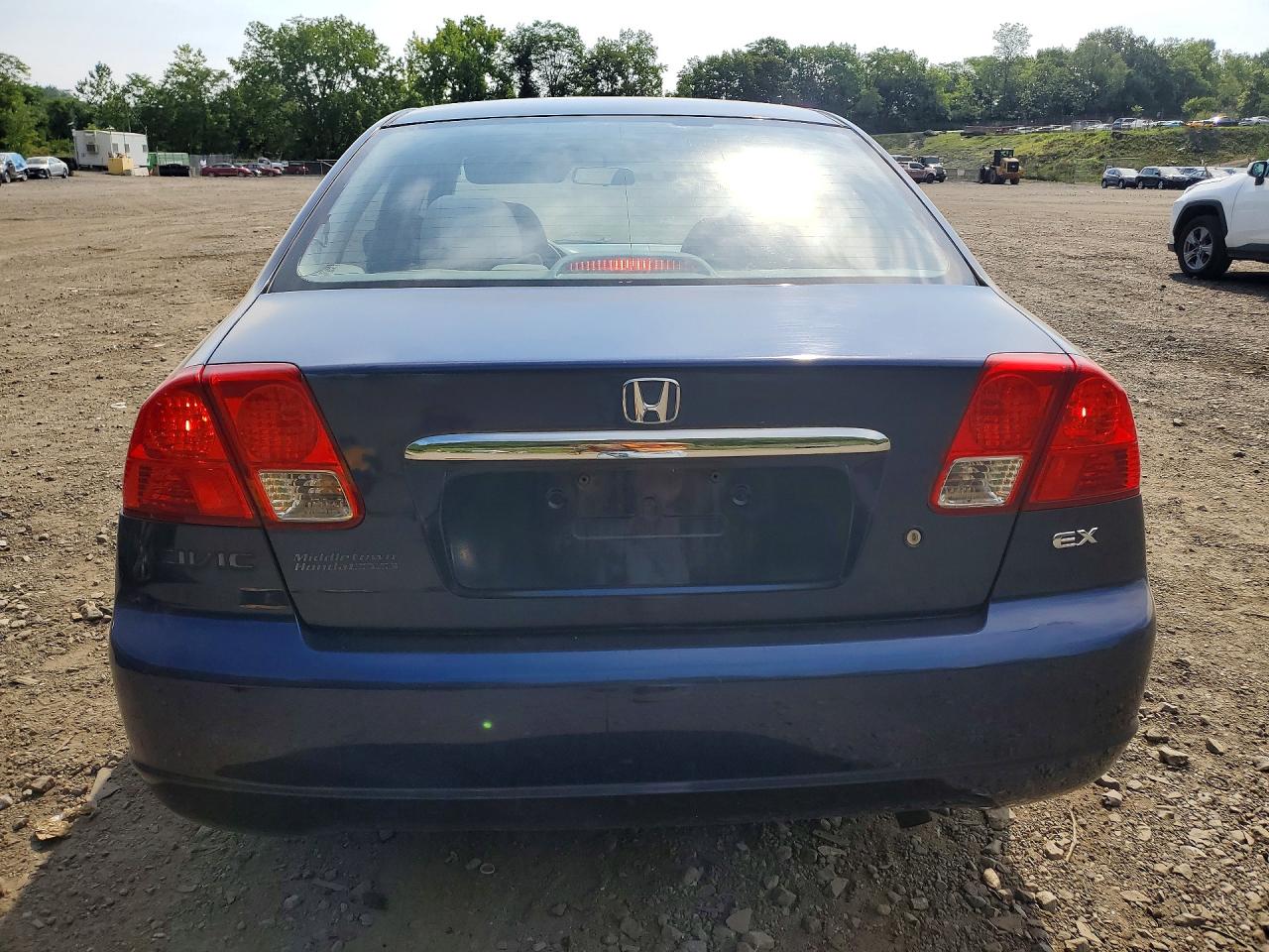 2003 Honda Civic Ex Blue vin: 2HGES26753H603981