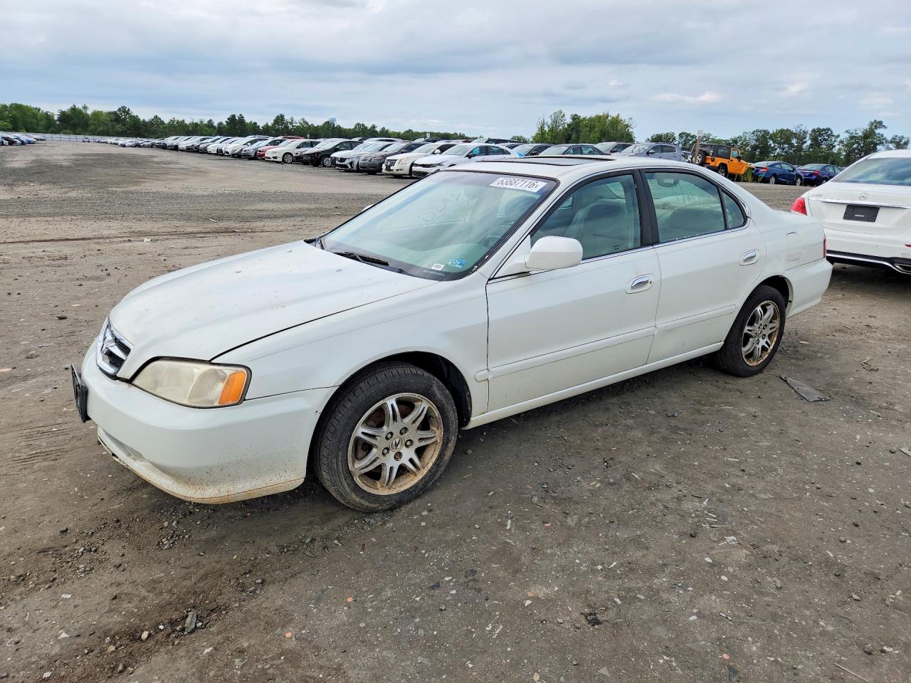 2001 Acura 3.2tl White vin: 19UUA56691A027895