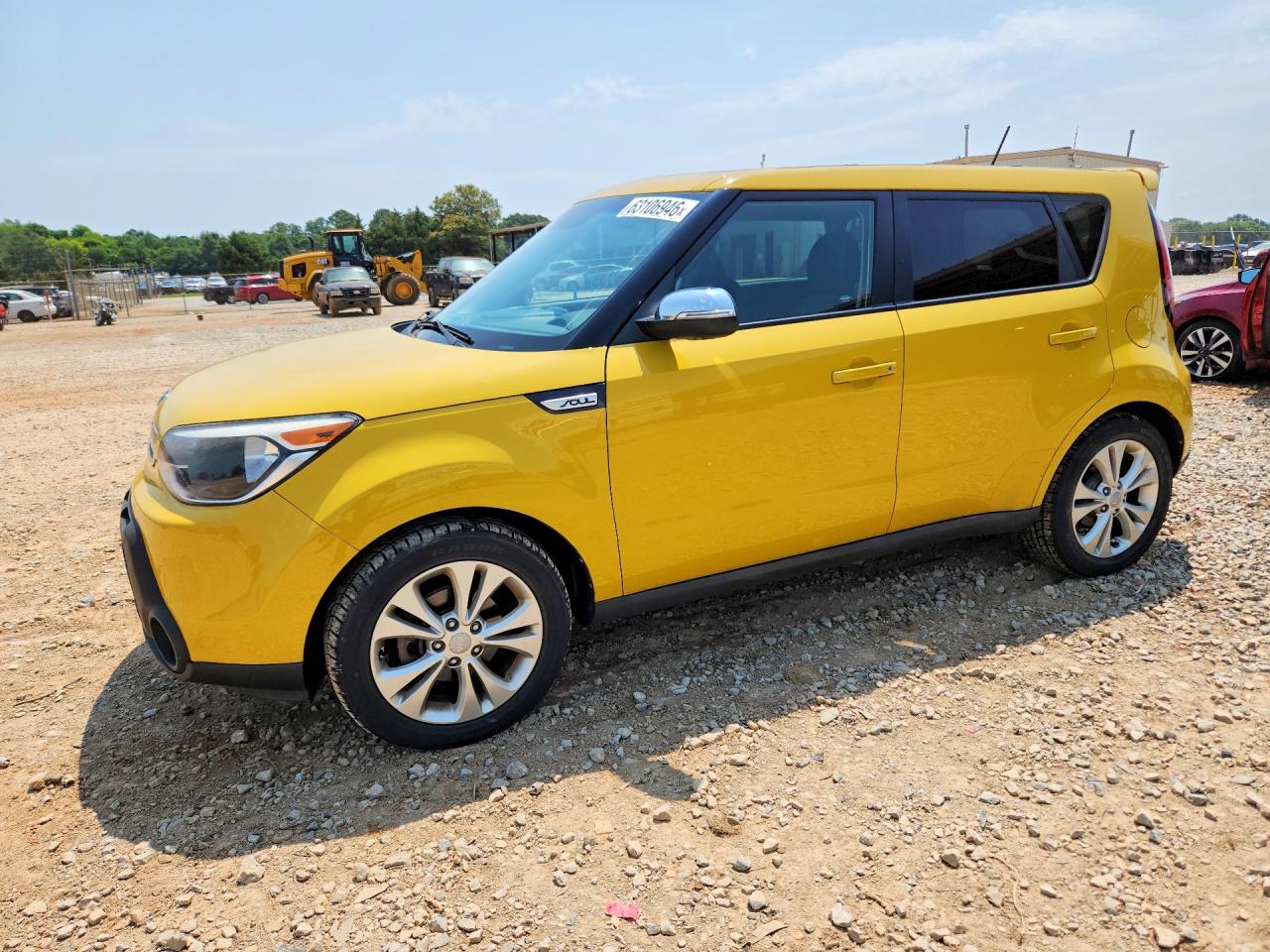 2014 Kia Soul + Yellow vin: KNDJP3A5XE7085679