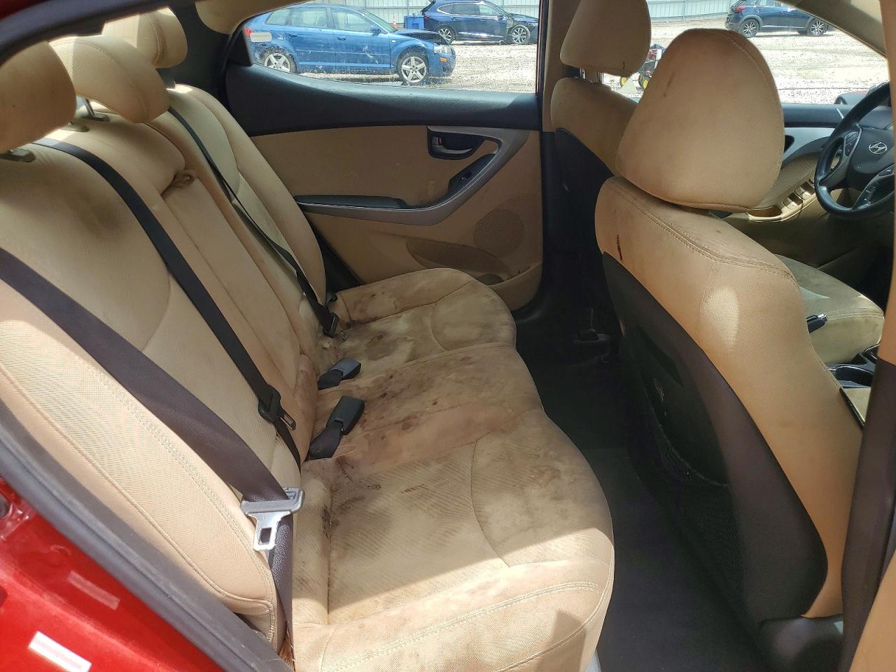 2013 Hyundai Elantra Gls Red vin: KMHDH4AE8DU776544