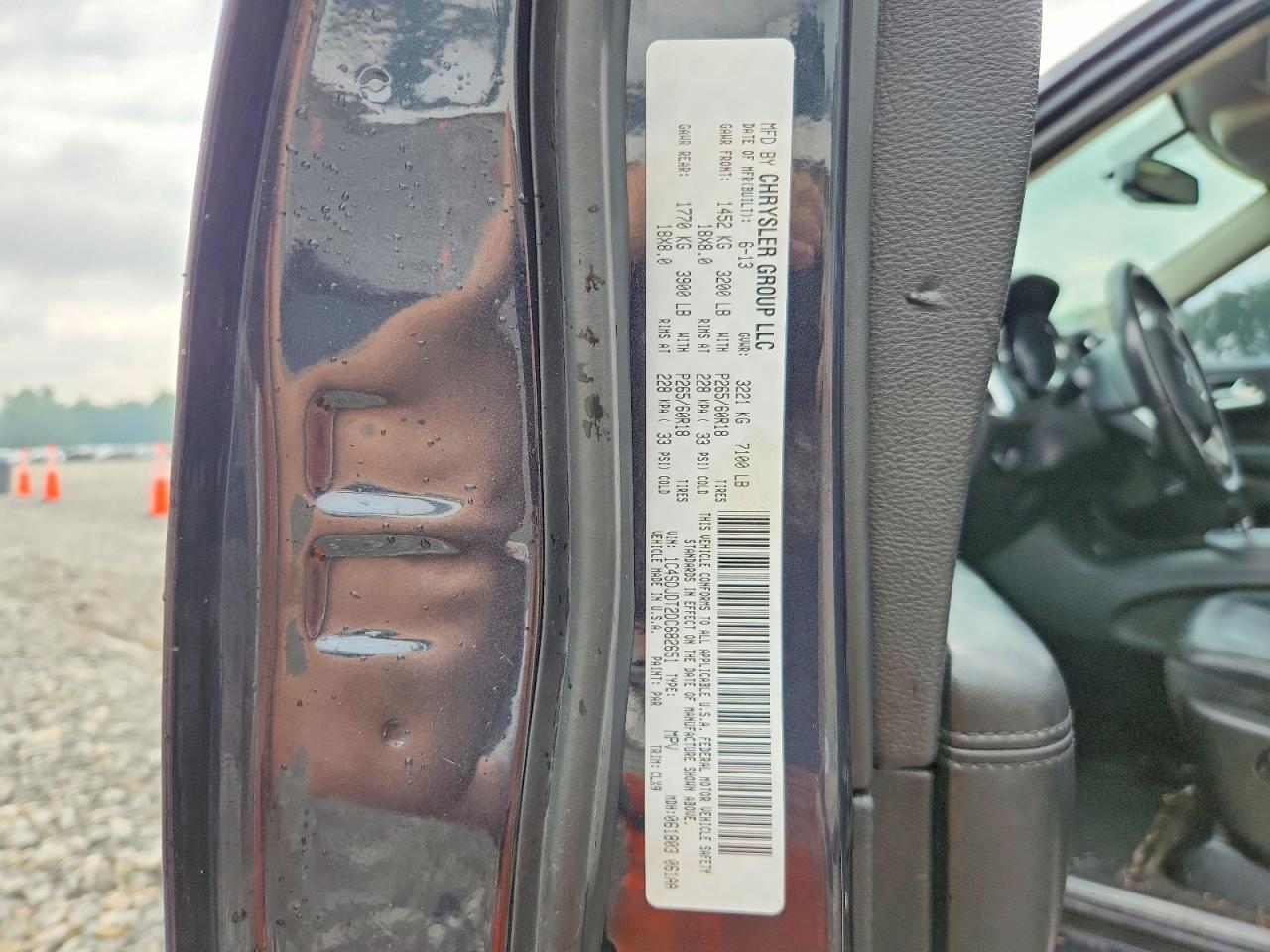 2013 Dodge Durango Crew Blue vin: 1C4SDJDT2DC682651
