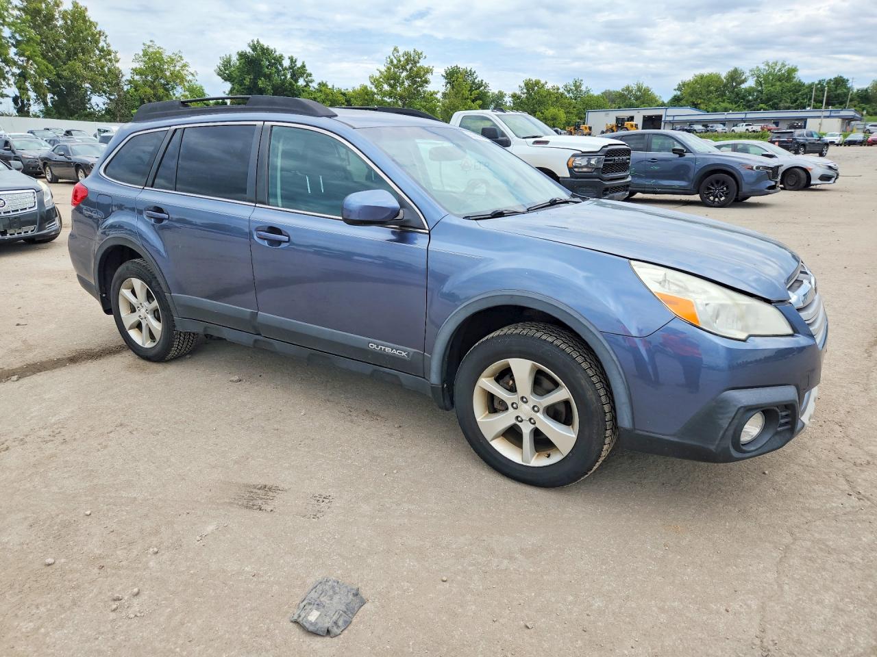 2014 Subaru Outback 2.5i Limited Blue vin: 4S4BRCLC4E3216182