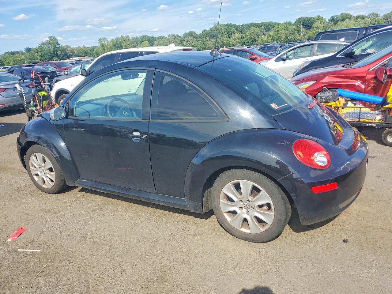 2008 Volkswagen New Beetle S Black vin: 3VWPW31C18M505168