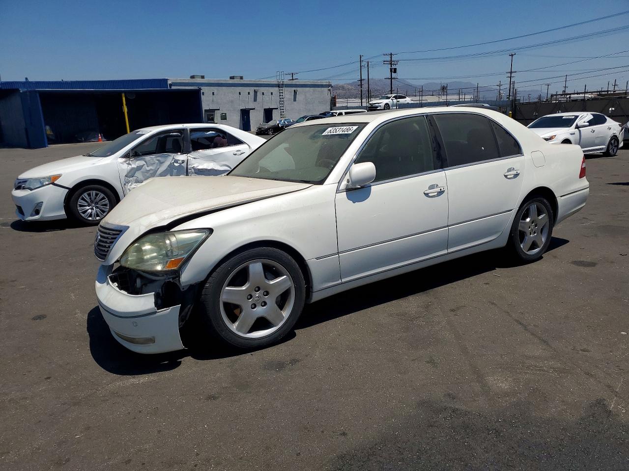 2006 Lexus Ls 430 White vin: JTHBN36F565038907