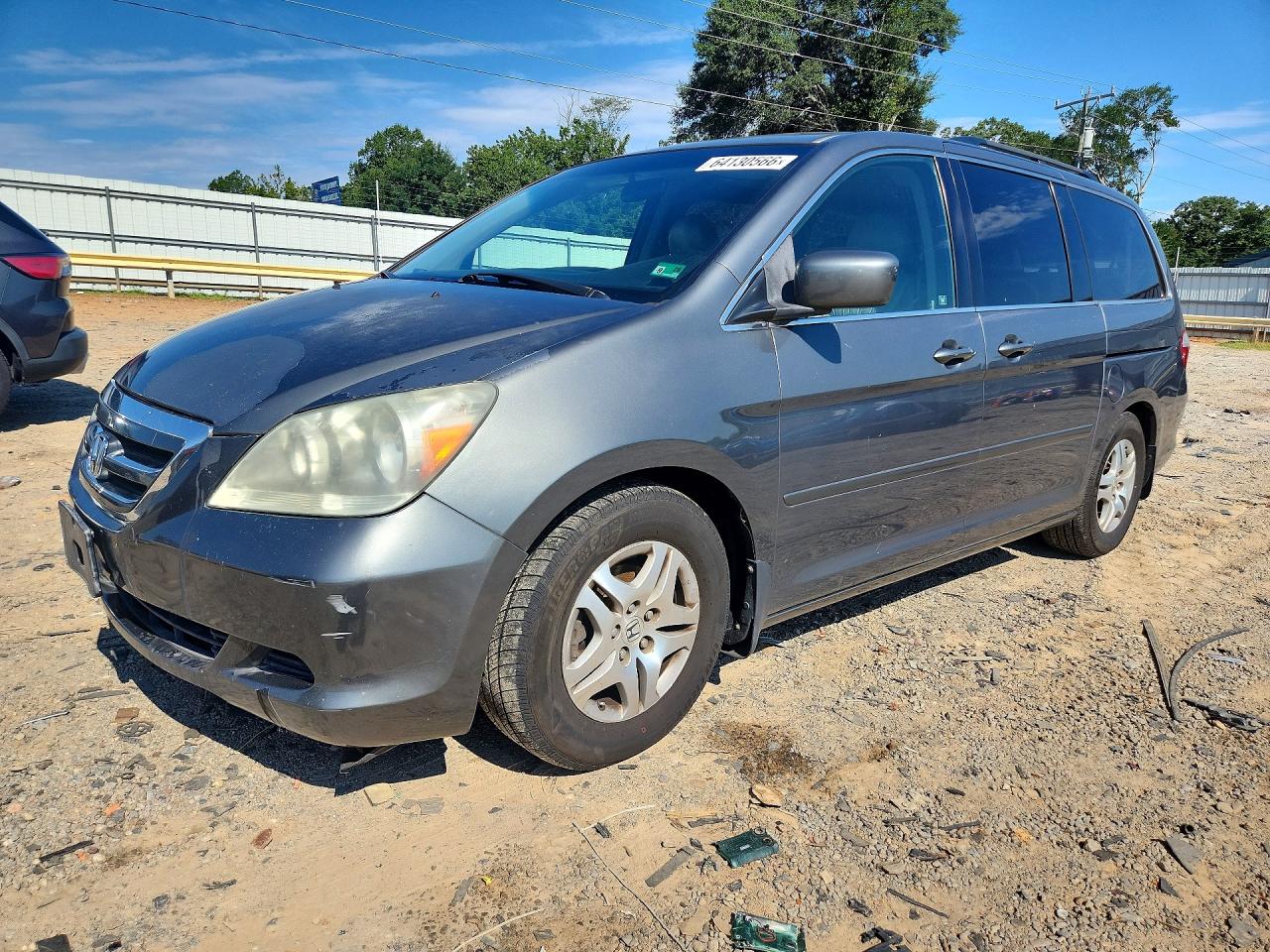 2007 Honda Odyssey Exl Gray vin: 5FNRL38797B120201