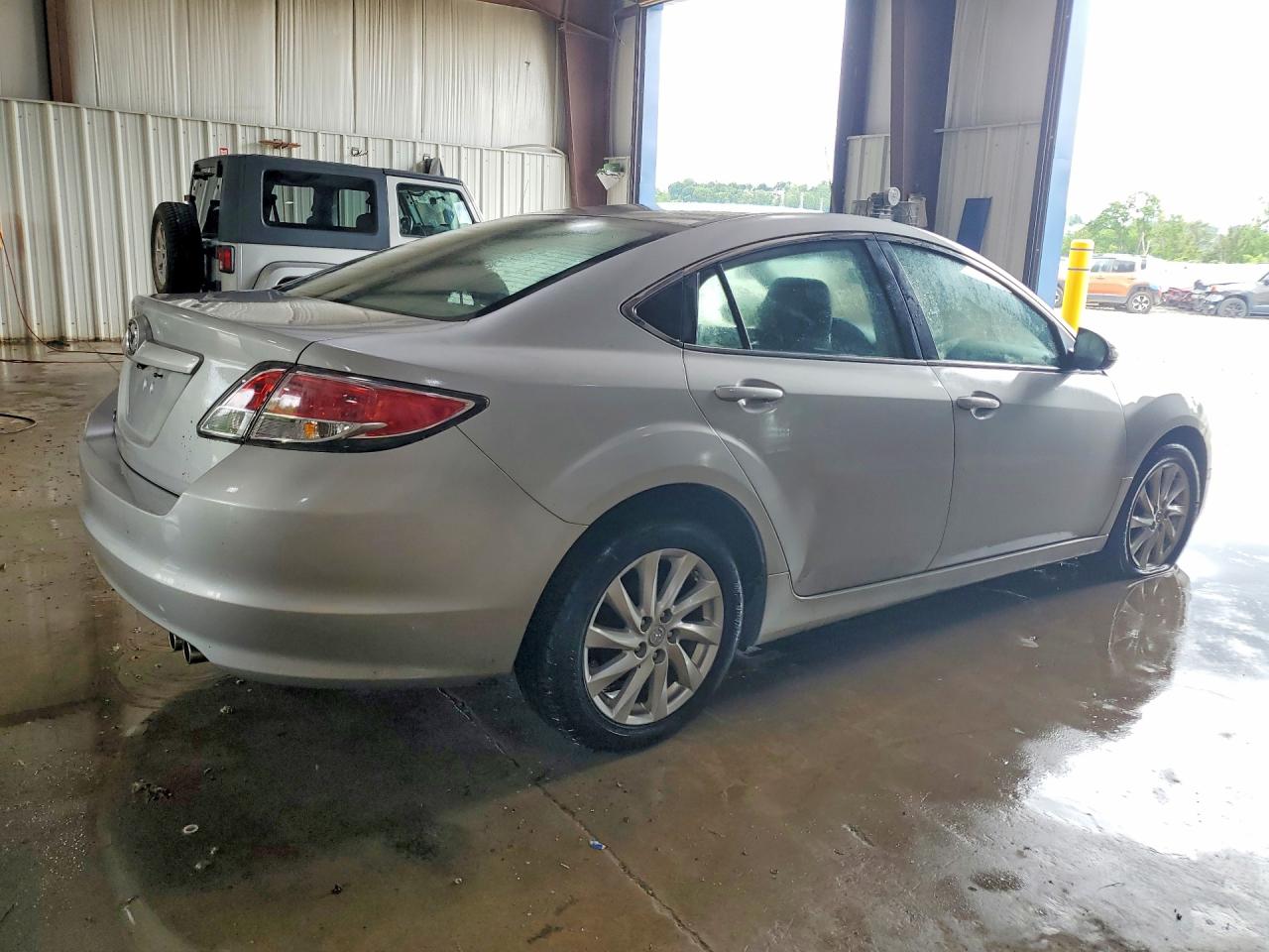 2012 Mazda 6 I Silver vin: 1YVHZ8CHXC5M08354