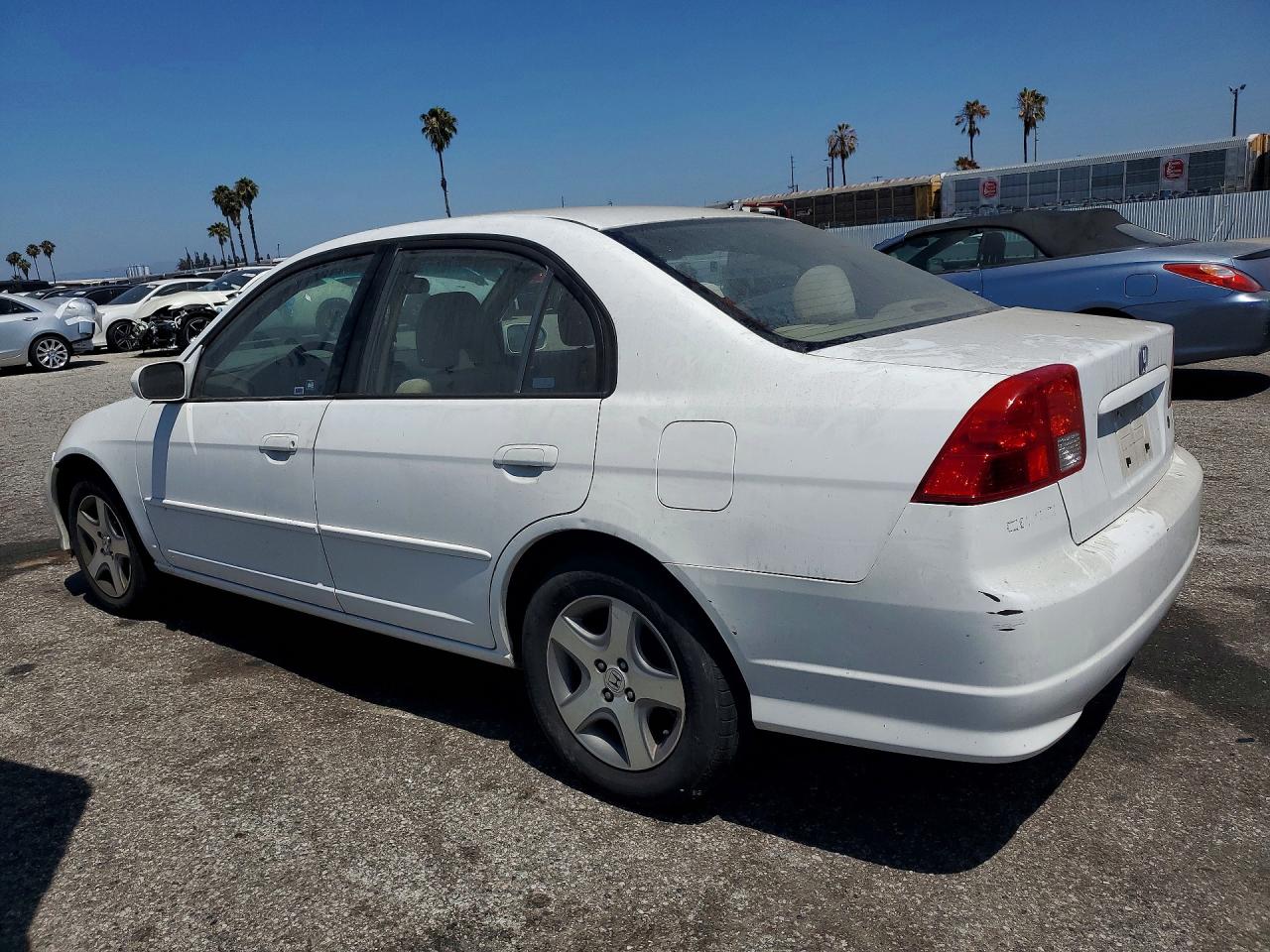2005 Honda Civic Ex White vin: JHMES26795S000315
