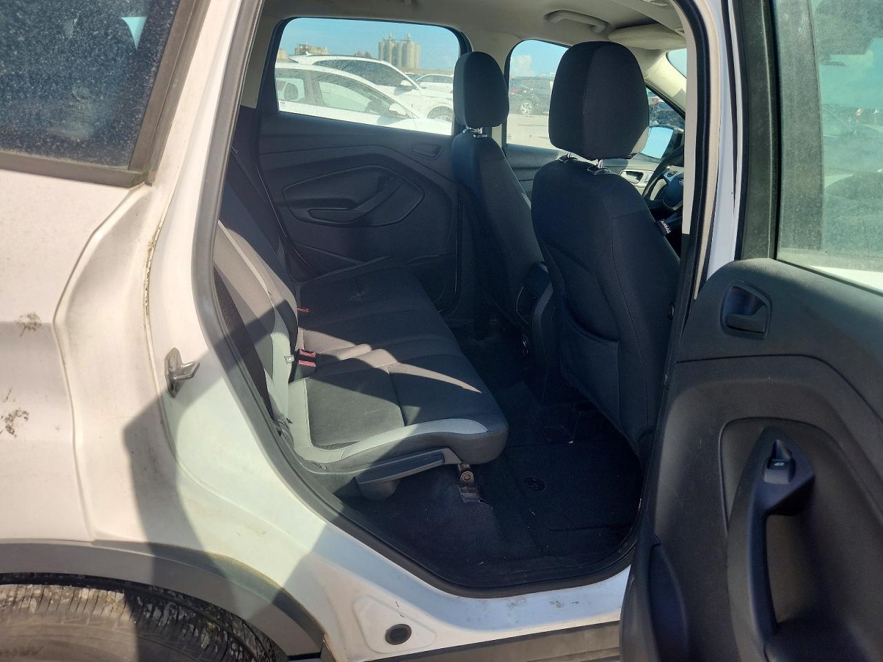 2014 Ford Escape S White vin: 1FMCU0F73EUB93018