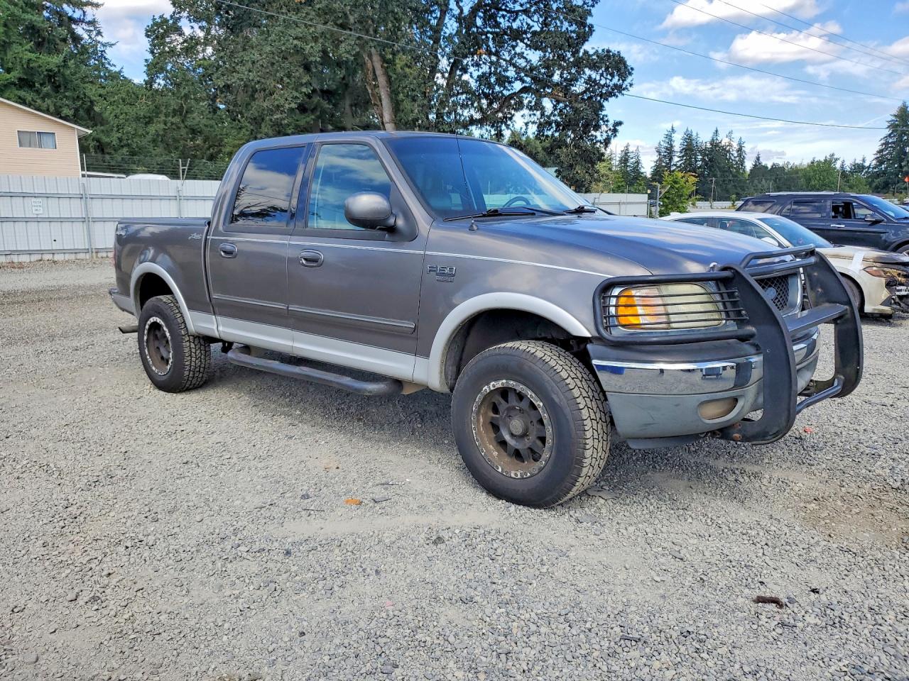 2002 Ford F150 Supercrew Gray vin: 1FTRW08L52KE14726