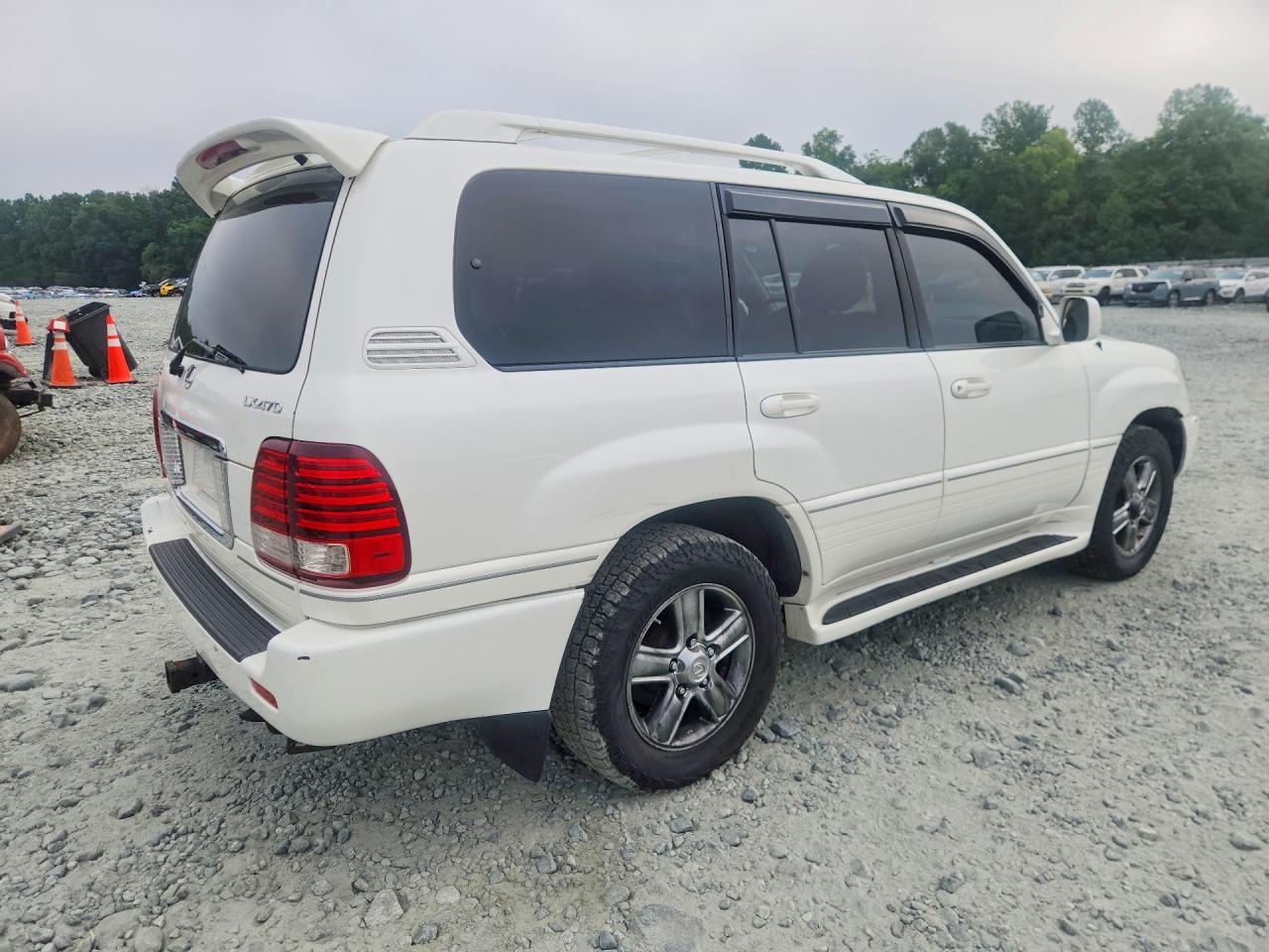 2007 Lexus Lx 470 White vin: JTJHT00W074020571