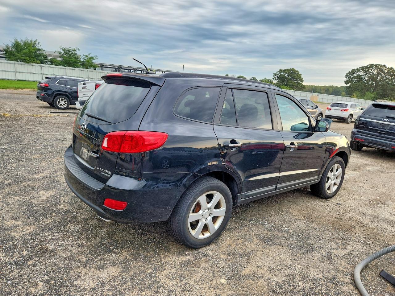 2008 Hyundai Santa Fe Se Black vin: 5NMSH73E28H222374