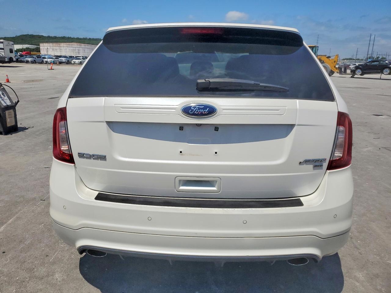 2013 Ford Edge Sport White vin: 2FMDK4AK8DBC77997