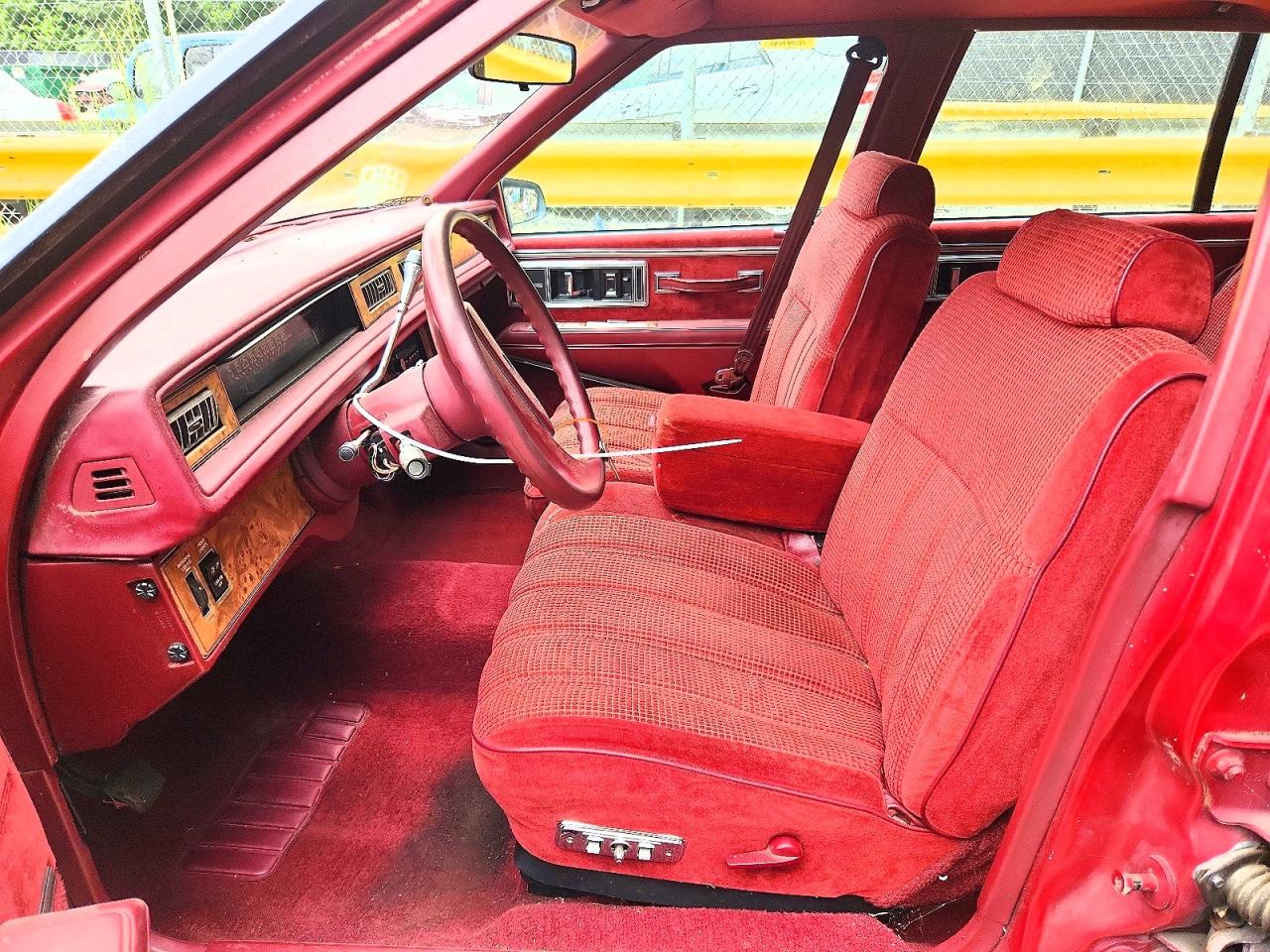 1991 Buick Lesabre Custom Red vin: 1G4HP54C6MH410692