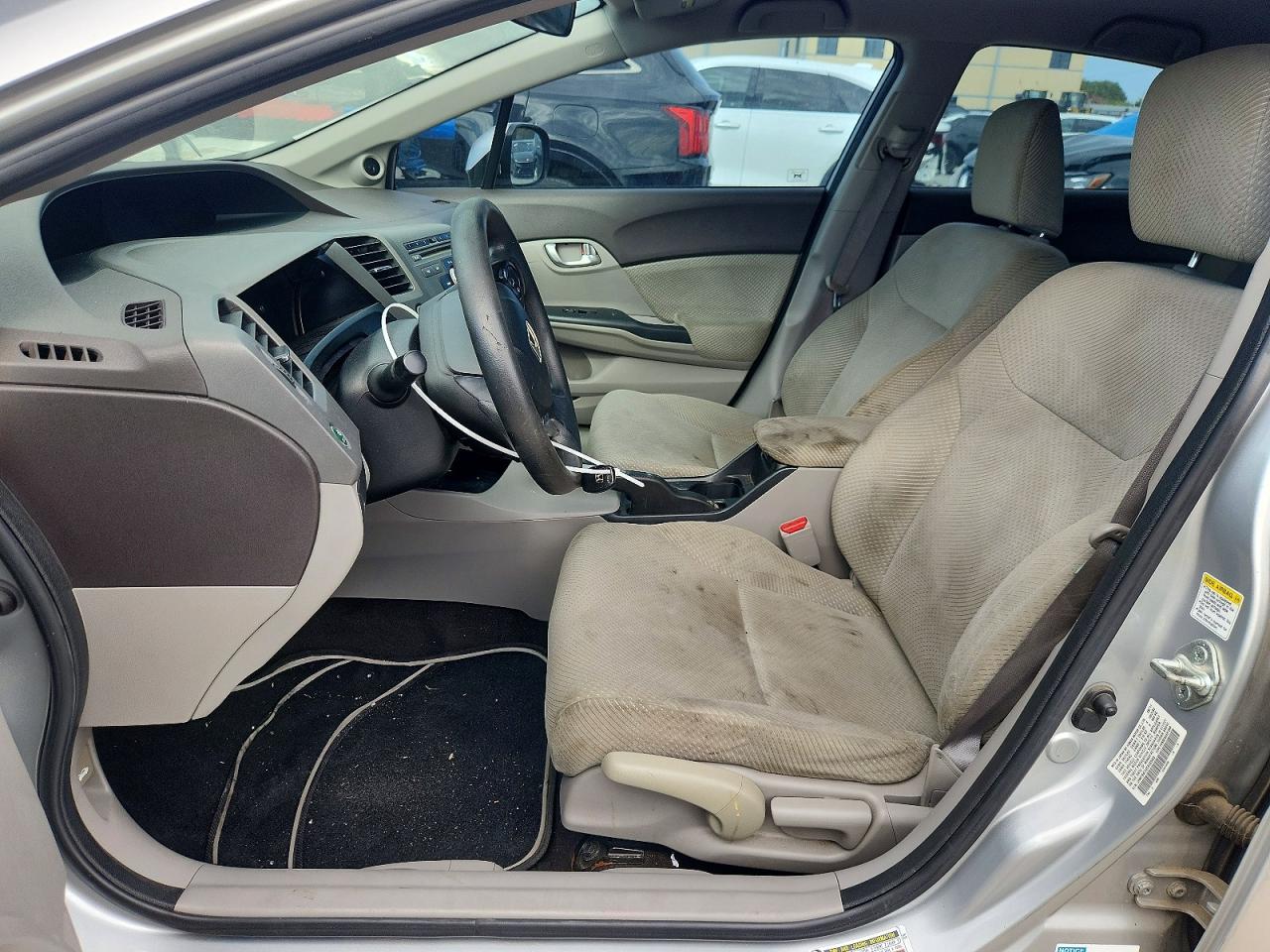 2012 Honda Civic Hybrid Gray vin: JHMFB4F22CS003459