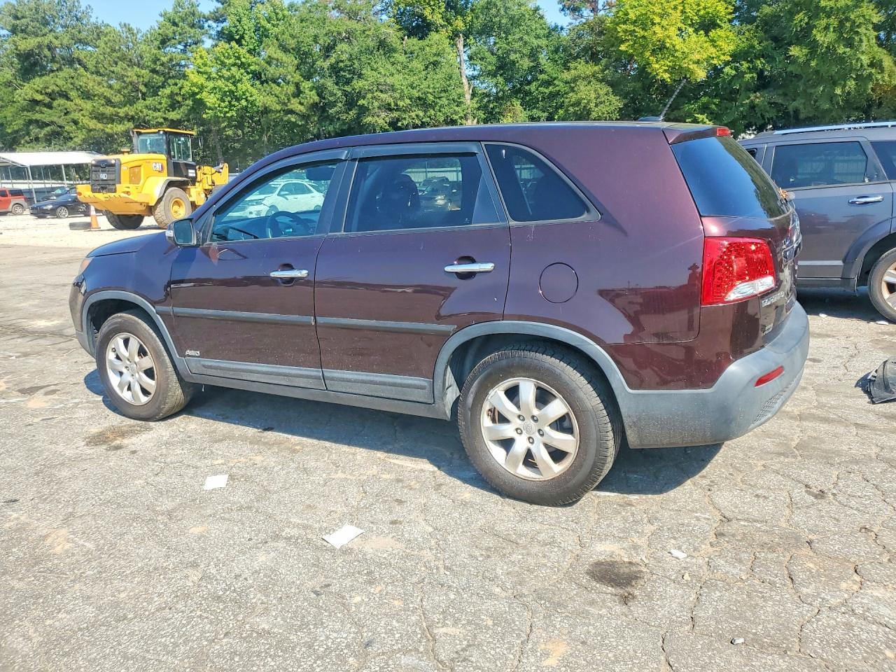 2011 Kia Sorento Lx Burgundy vin: 5XYKTCA18BG074529