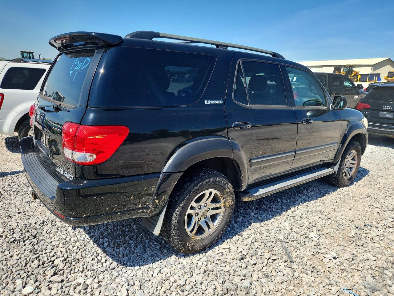 2006 Toyota Sequoia Limited Black vin: 5TDBT48A96S266143
