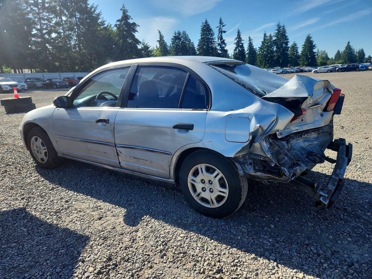 2001 Honda Civic Lx Gray vin: 2HGES15551H601543