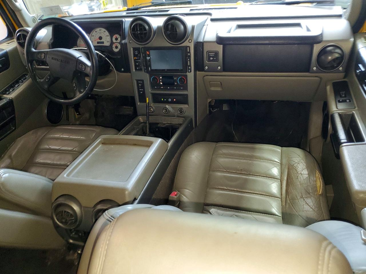 2003 Hummer H2 Yellow vin: 5GRGN23U83H141588