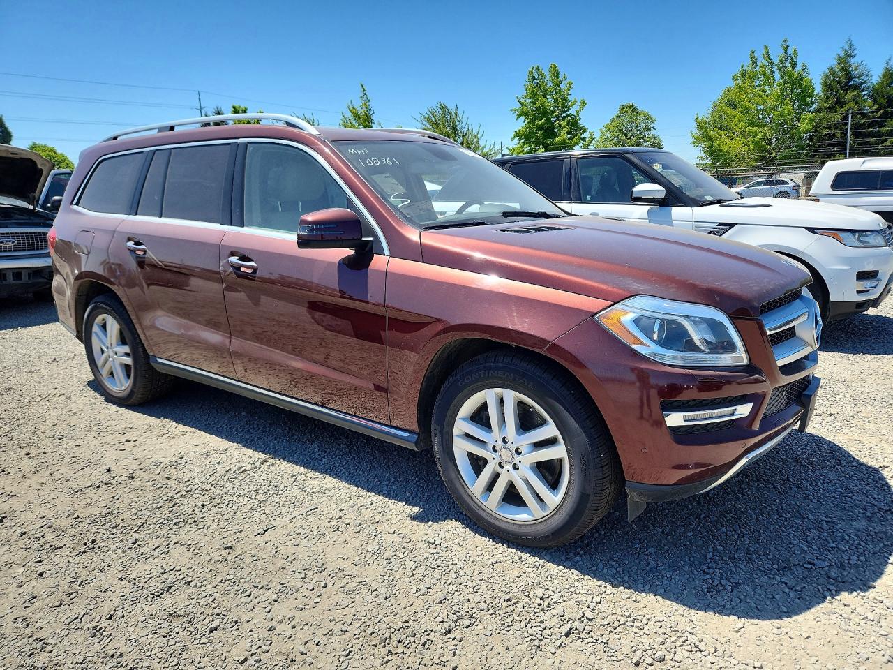 2013 Mercedes-benz Gl 450 4matic Maroon vin: 4JGDF7CE4DA230877