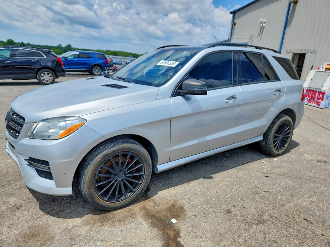 2015 Mercedes-benz Ml 400 4matic Silver vin: 4JGDA5GB7FA584219