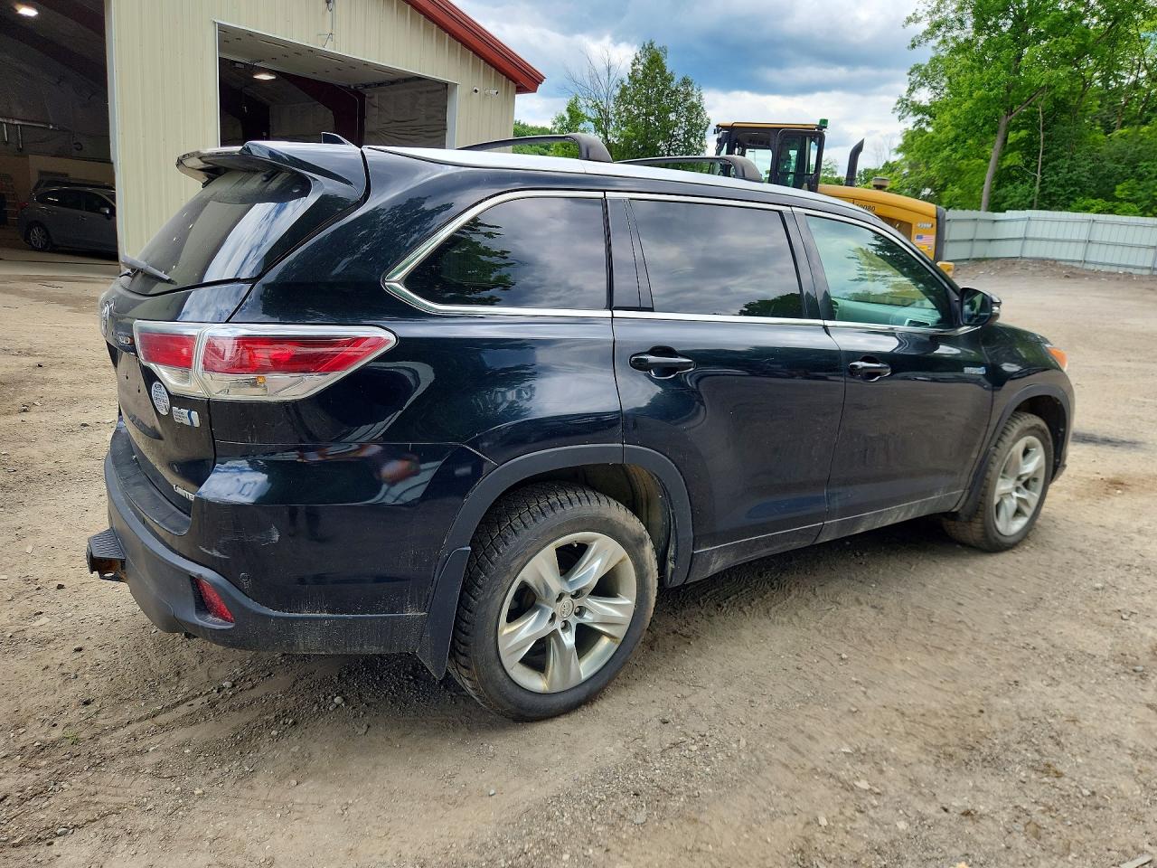 2015 Toyota Highlander Hybrid Limited Black vin: 5TDDCRFH2FS012389
