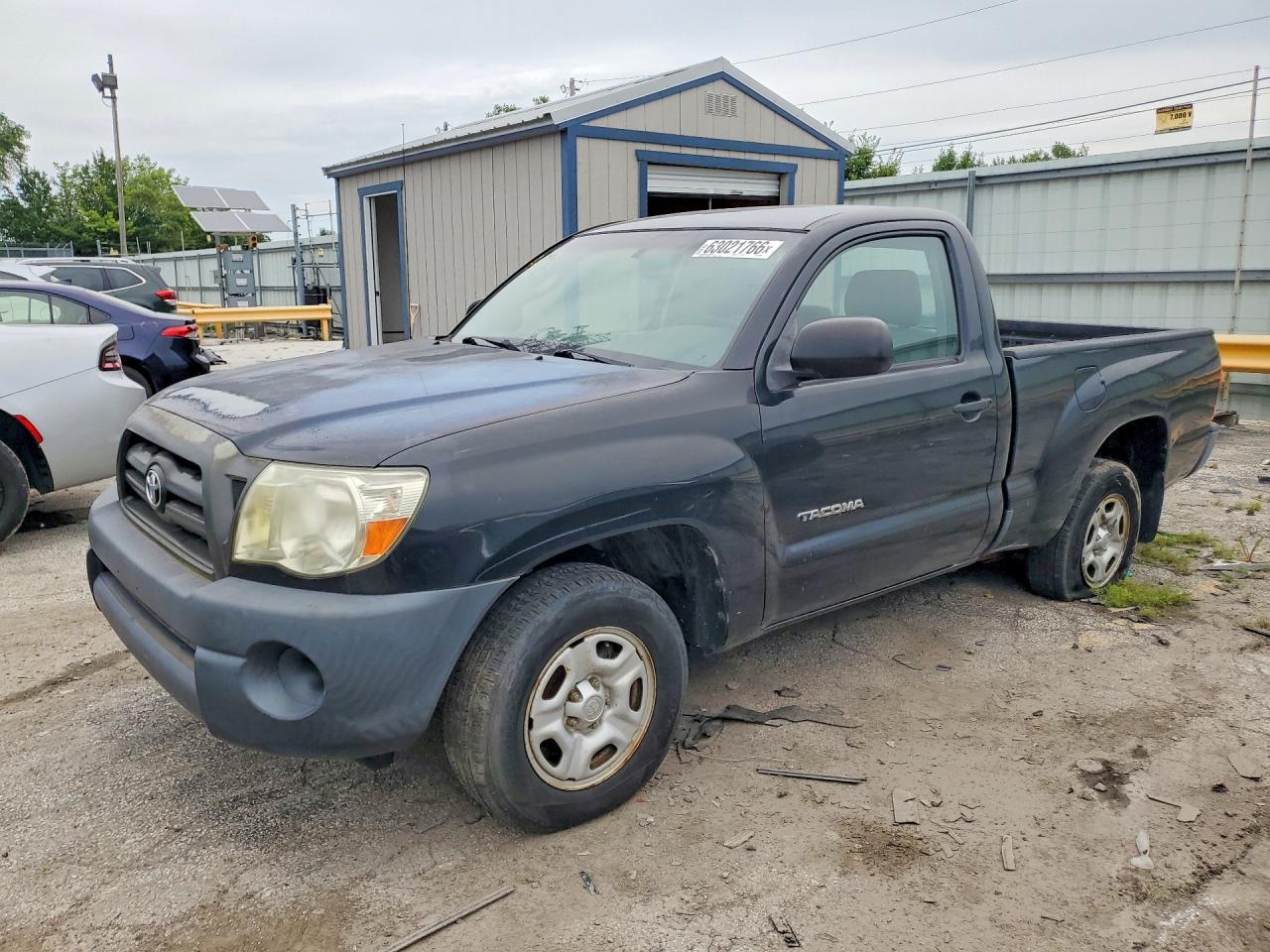 2007 Toyota Tacoma Base Black vin: 5TENX22N87Z435834