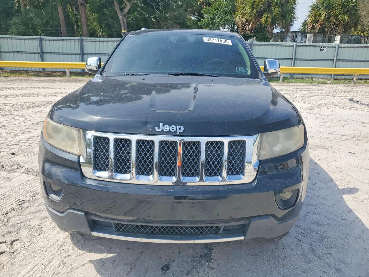 2012 Jeep Grand Cherokee Overland Black vin: 1C4RJFCT8CC182157