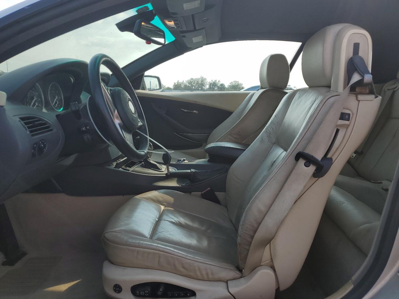 2004 Bmw 645 Ci Automatic Silver vin: WBAEK73464B320356