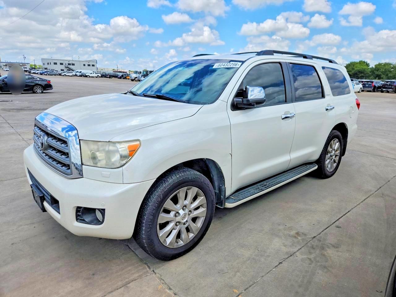 2014 Toyota Sequoia Platinum White vin: 5TDYY5G1XES055132