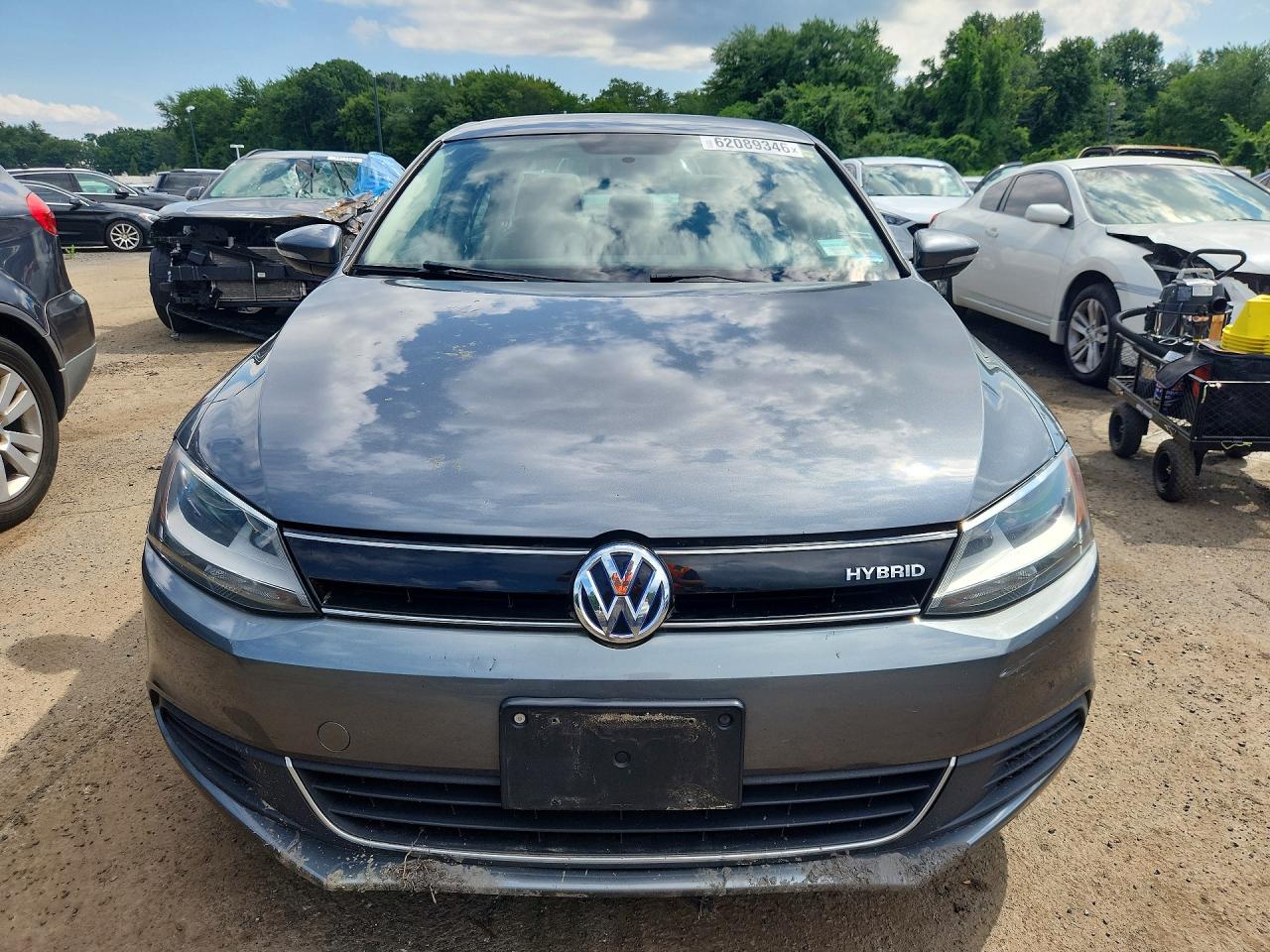 2013 Volkswagen Jetta Hybrid Gray vin: 3VW637AJ8DM263208