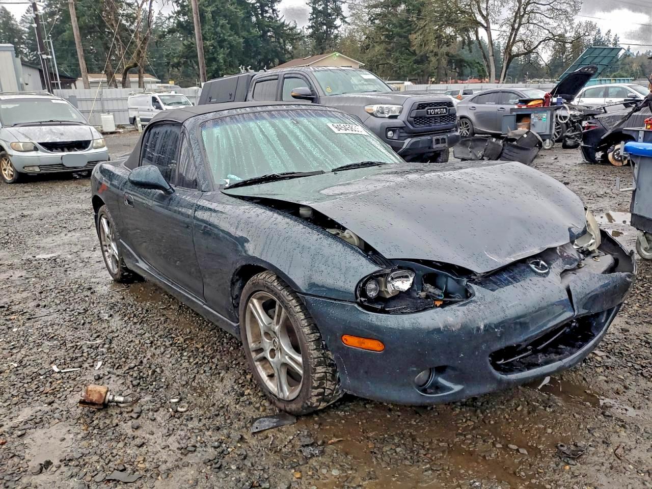 2005 Mazda Mx-5 Miata Base Charcoal vin: JM1NB353750414159