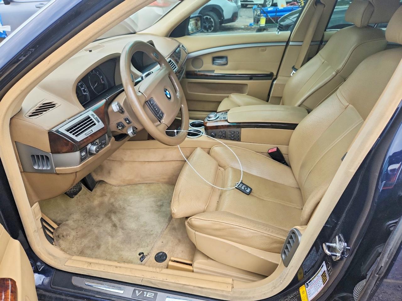 2006 Bmw 760 Li Blue vin: WBAHN03526DD98258
