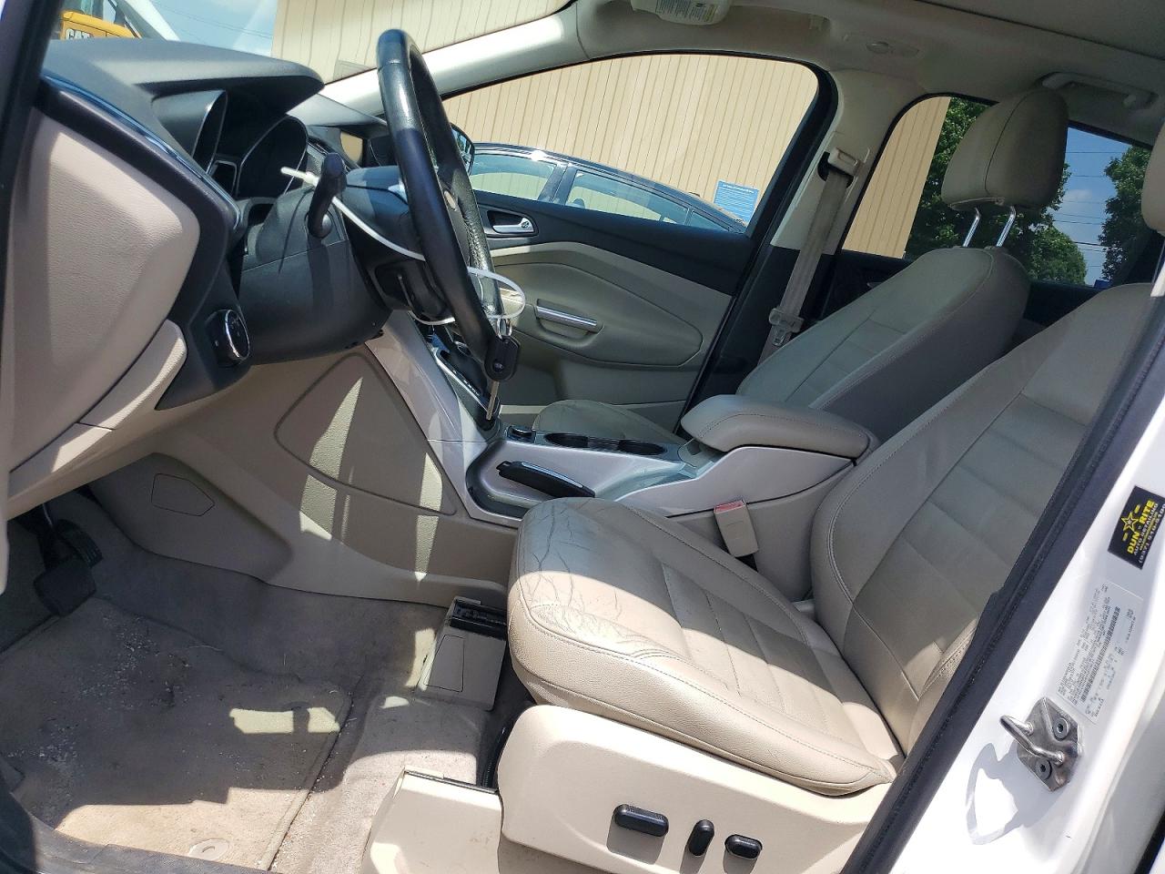 2013 Ford Escape Sel White vin: 1FMCU9H98DUD78621